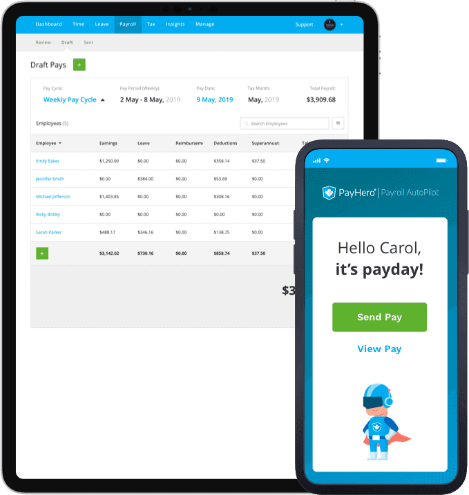 Run Payroll on Mobile | PayHero Mobile