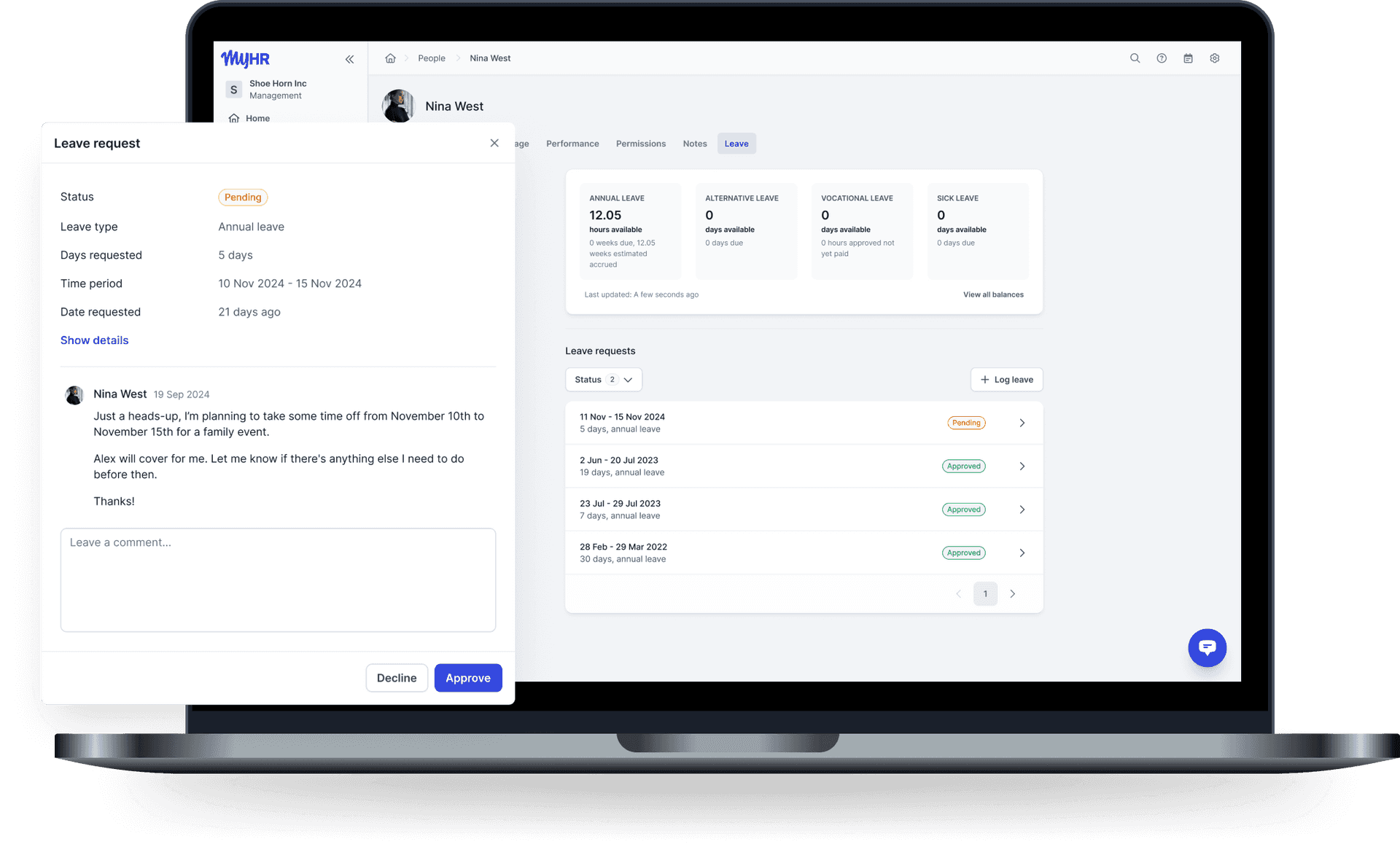 MyHR & PayHero Leave Management